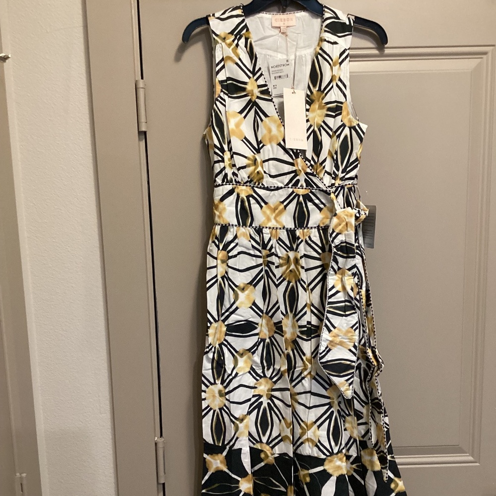 CIEBON Esthella Cotton Maxi Wrap Dress, size M - Picture 3 of 16